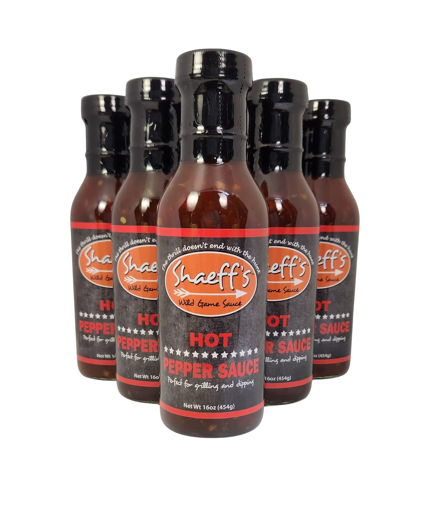 Shaeff's Hot Pepper Sauce 16oz - 6 pack FREE SHIPPING