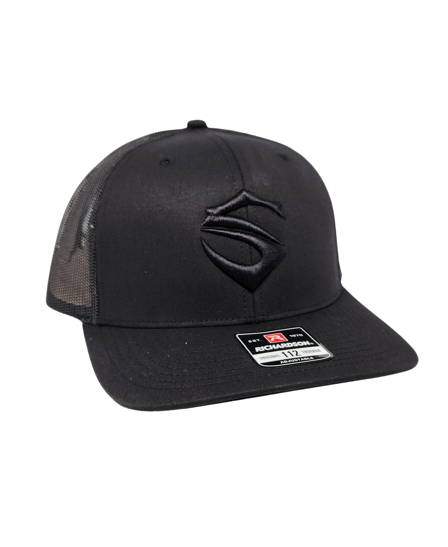 Black Embroidered S Richardson 112 Hat