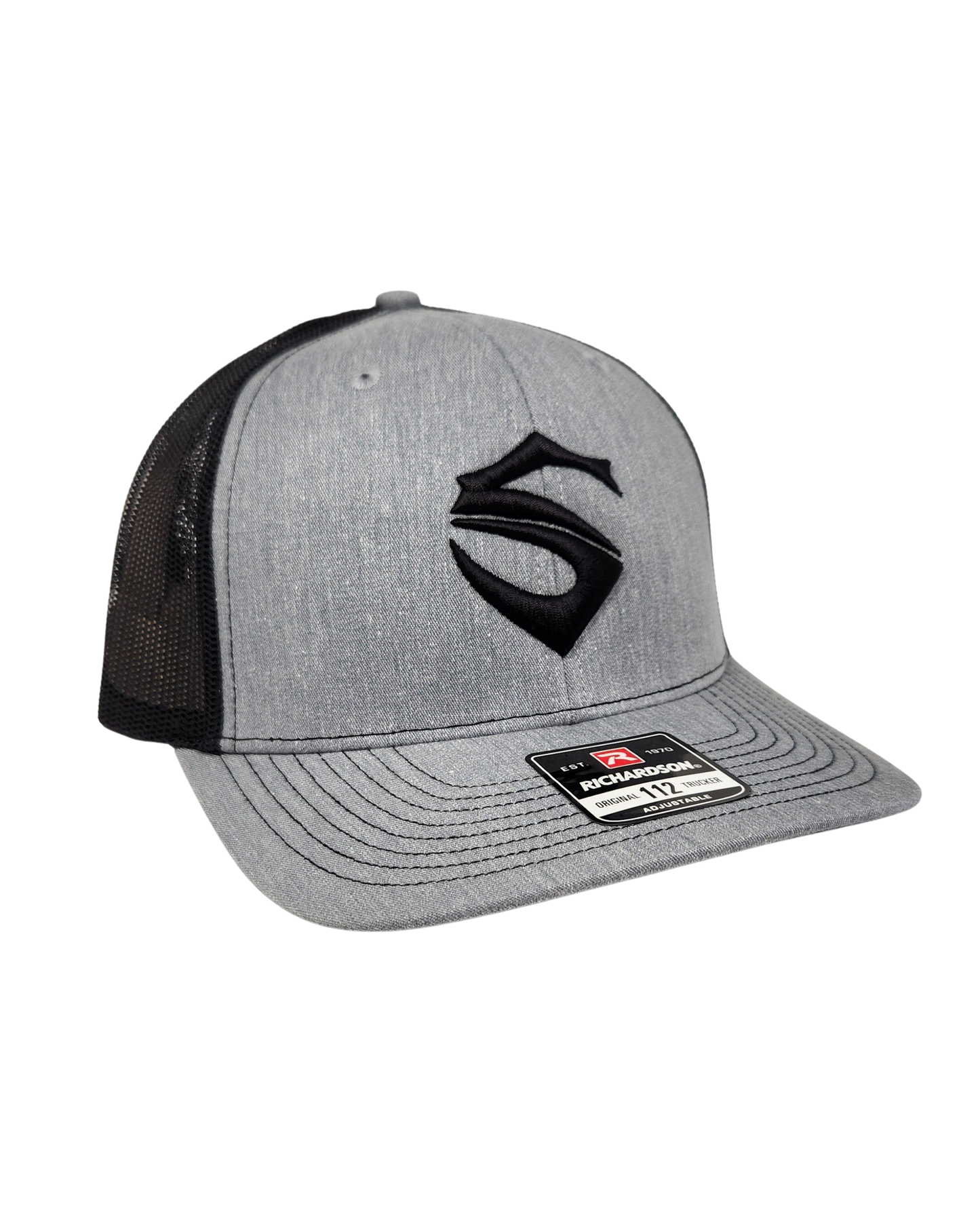 Black & Gray Embroidered S Richardson 112 Hat