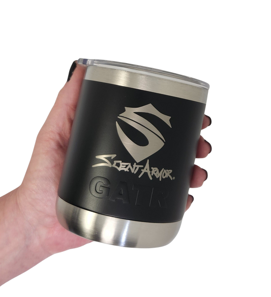 Lowball Stainless Sippin Cup Black