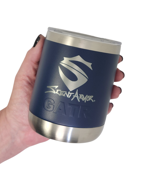 Lowball Stainless Sippin Cup Navy Blue
