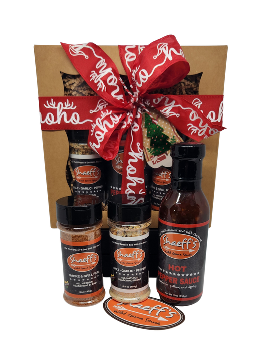 Shaeff’s Flavor Gift Box with Hot Pepper Sauce FREE SHIPPING