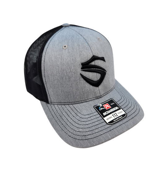 Black & Gray Embroidered S Richardson 112 Hat