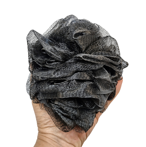 Large 5.5" Super Soft Black Loofah