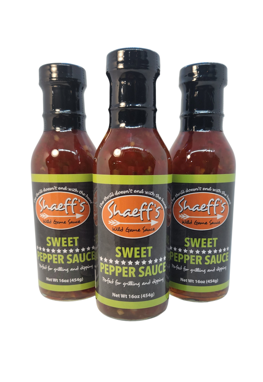 Shaeff's Sweet Pepper Sauce 16oz - 3 pack