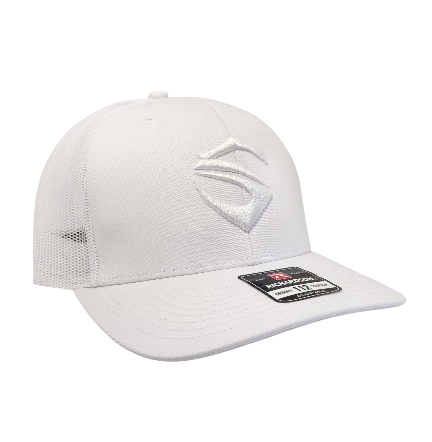 White Embroidered S Richardson 112 Hat