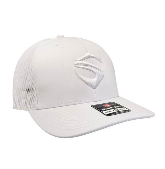 White Embroidered S Richardson 112 Hat