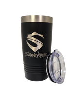 Black 20oz Stainless Insulated Tumbler with Slider Lid