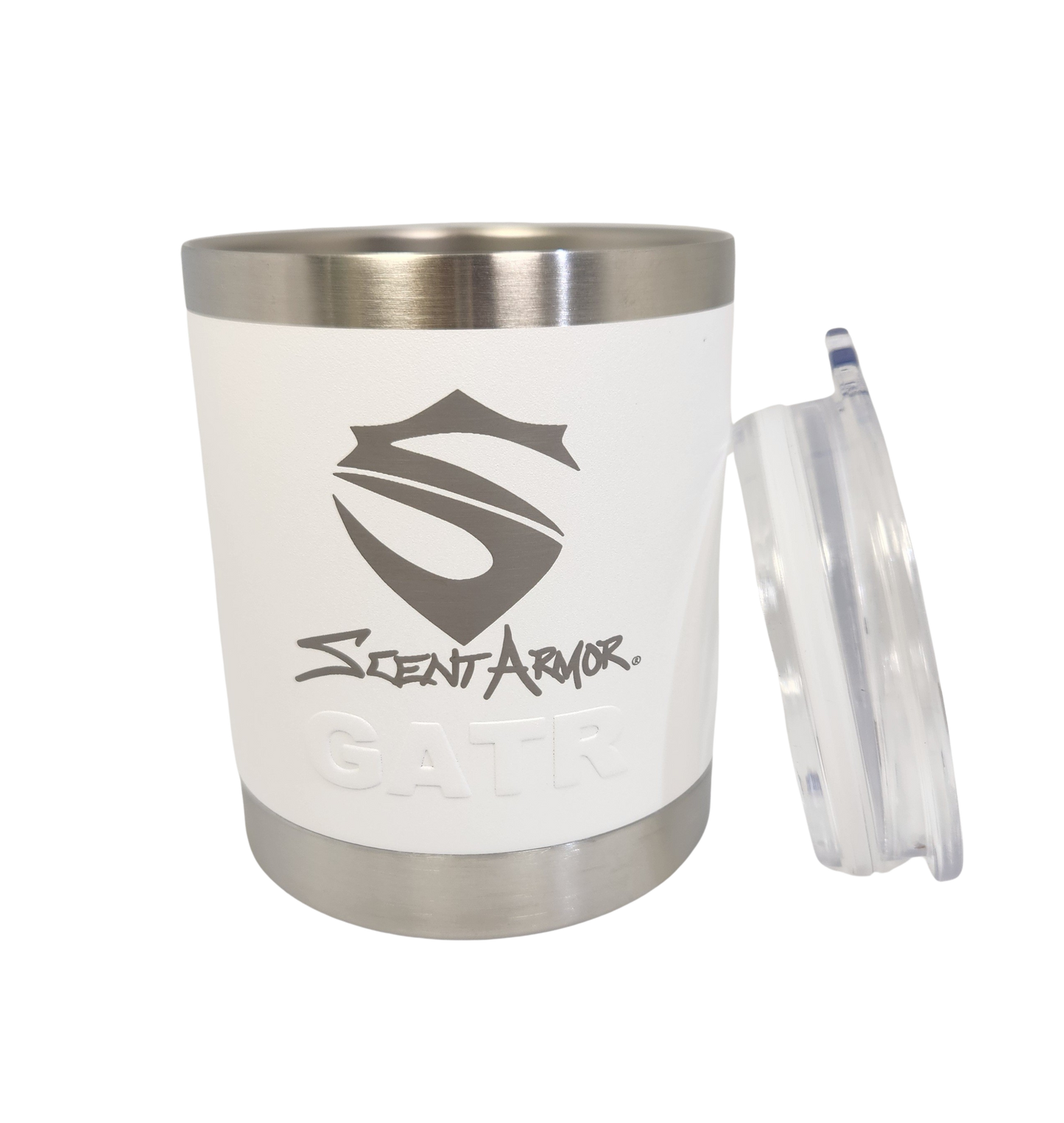 Lowball Stainless Sippin Cup White